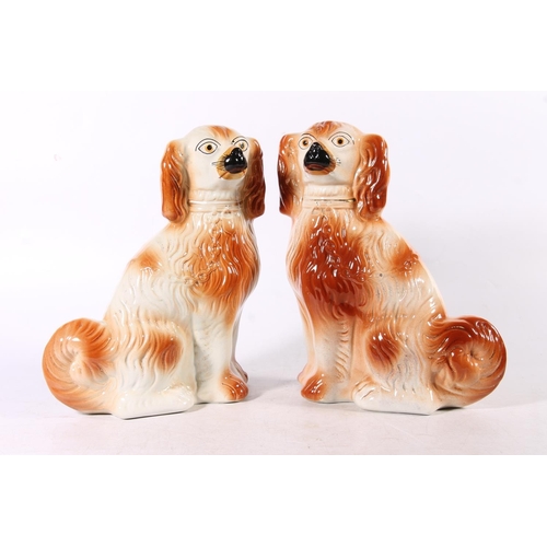 174 - Pair of Staffordshire Wally dogs.