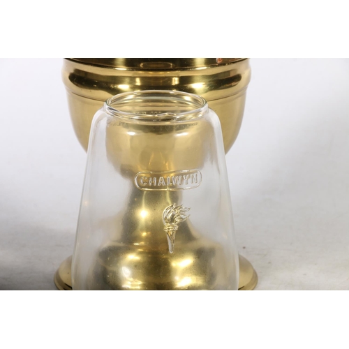 35 - Brass Tilley style lamp.