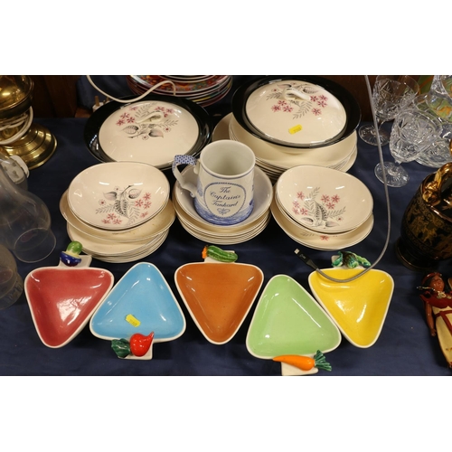 41 - Dinner ware to include Johnson Brothers tureens, plates and bowls, Italian vegetable dishes, etc.