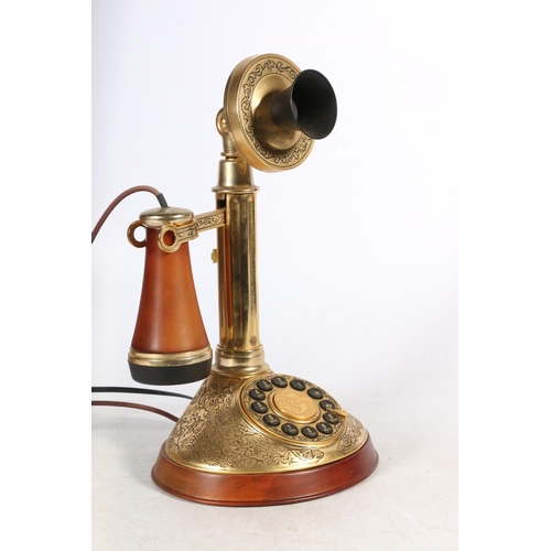 91 - Reproduction stick telephone.