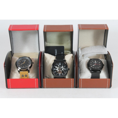 521 - Three L A Banus gents wristwatches, boxed.