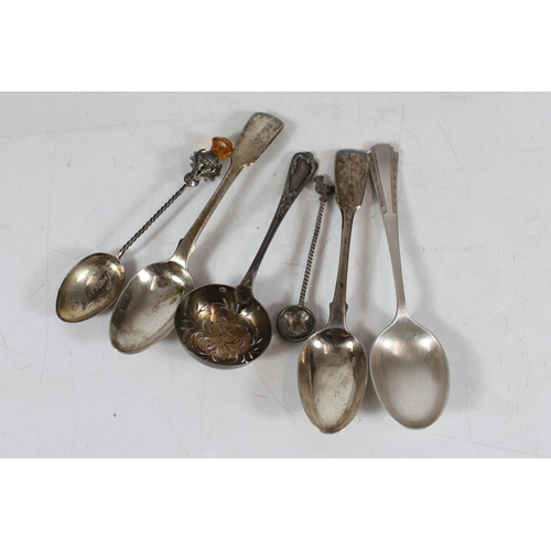 549 - Pair of William IV silver teaspoons by William Chawner II, London 1831, and another, 81g gross, also... 