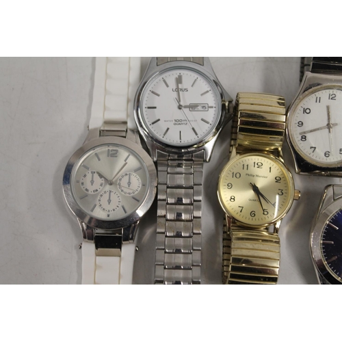 529 - Selection of seven wristwatches incl. Lorus, Sekonda etc.