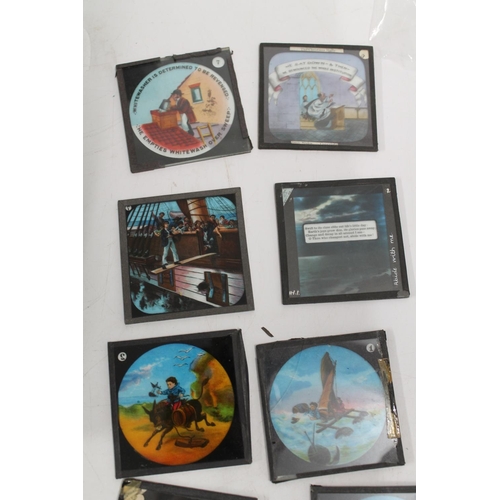 556 - Collection of late 19th/early 20thC magic lantern slides, the majority being part story sets includi... 