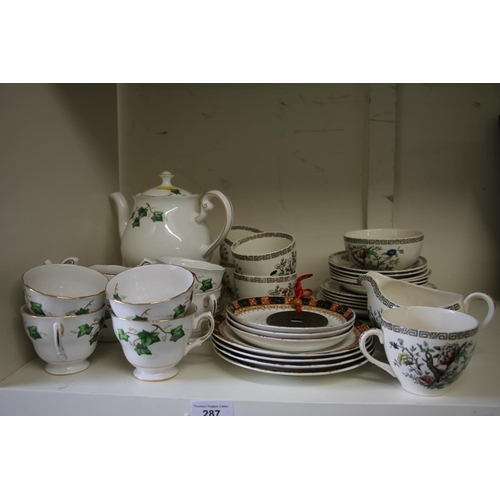 287 - Colclough part teaset, etc.