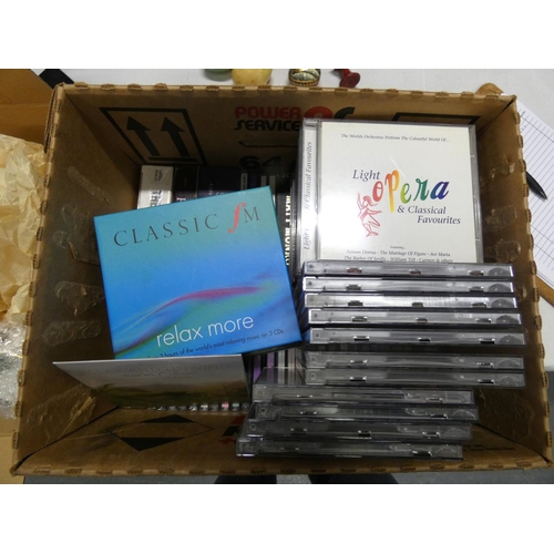 123 - Large box of modern cd's, mainly classical.