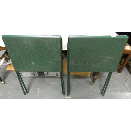 125 - Pair of garden folding tables.