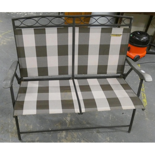 141 - Modern two seater garden chair.