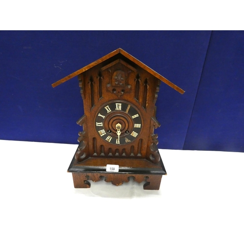 158 - Large continental mantel clock a/f.