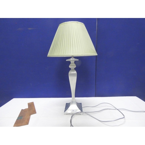 164 - Large modern Chelsea pewter table lamp.