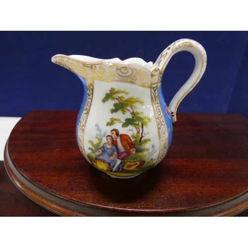 169 - Meissen style cream jug.