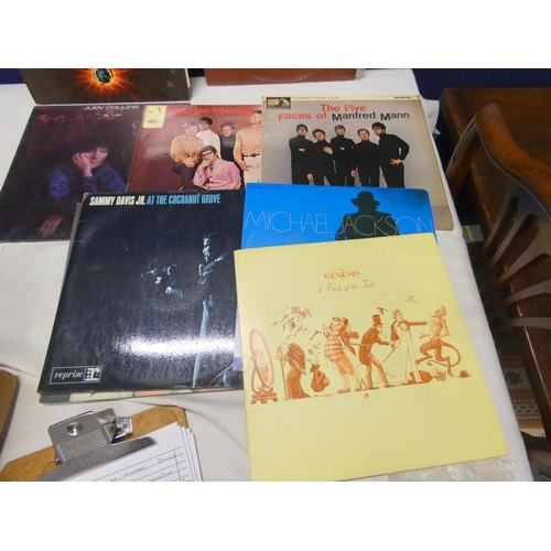 189 - Large box of records to include Genesis etc.