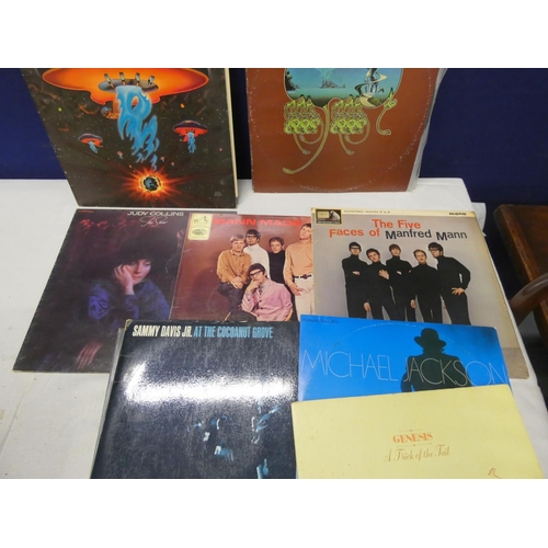 189 - Large box of records to include Genesis etc.