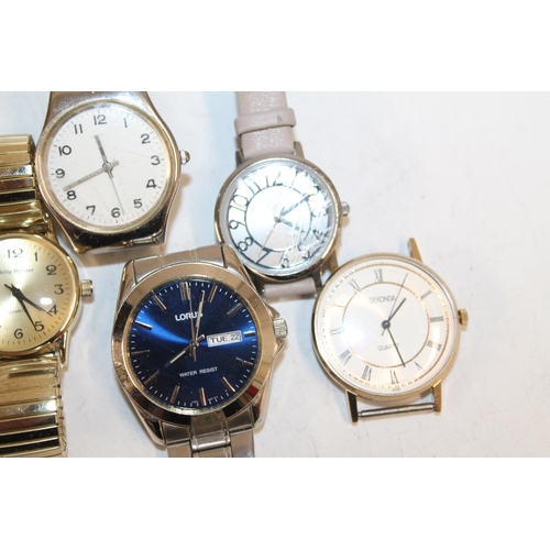 529 - Selection of seven wristwatches incl. Lorus, Sekonda etc.