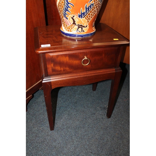 651 - Small dark mahogany side table