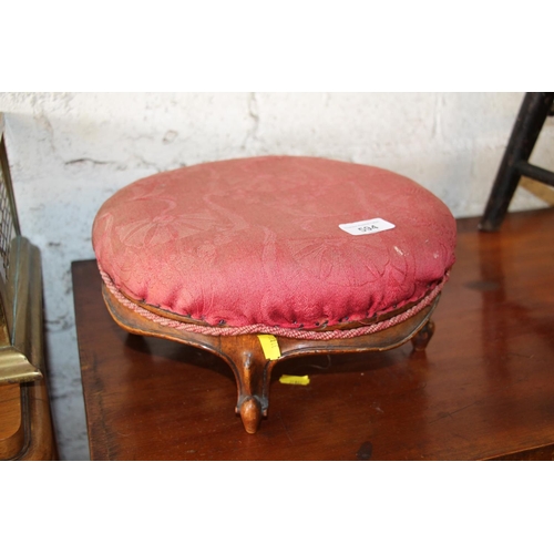 594 - Victorian footstool.