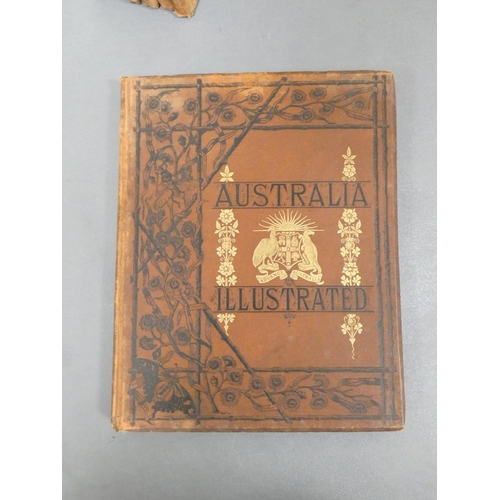 100 - BOOTH EDWIN CARTON.  Australia Illustrated from Drawings. 8 vols. Col. maps & many eng... 