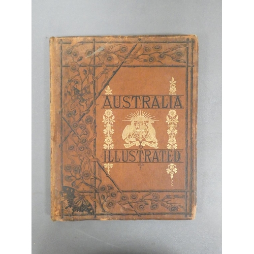 100 - BOOTH EDWIN CARTON.  Australia Illustrated from Drawings. 8 vols. Col. maps & many eng... 