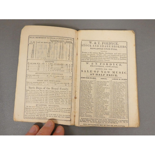 104 - HOWARD HENRY, of Corby Castle.  Letts's Diary or Bills Due Book & Almanack for 1832, 1839, 1841 ... 