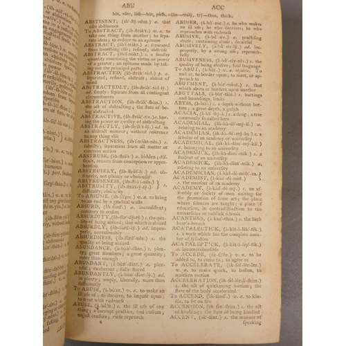 109 - MIEGE GUY.  The Great French Dictionary. Folio. Worn cond. in orig. brds., lacking backstr... 