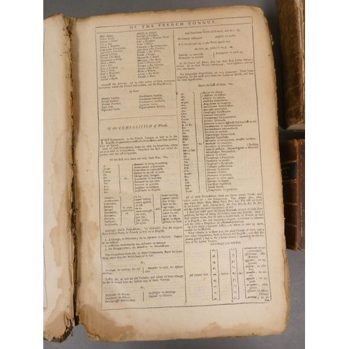 109 - MIEGE GUY.  The Great French Dictionary. Folio. Worn cond. in orig. brds., lacking backstr... 