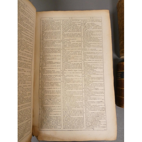 109 - MIEGE GUY.  The Great French Dictionary. Folio. Worn cond. in orig. brds., lacking backstr... 