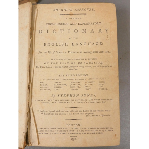 109 - MIEGE GUY.  The Great French Dictionary. Folio. Worn cond. in orig. brds., lacking backstr... 