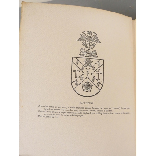 112 - FOSTER JOSEPH.  The Descendants of John Backhouse, Yeoman of Moss Side, Near Yealand Redman, Lancash... 