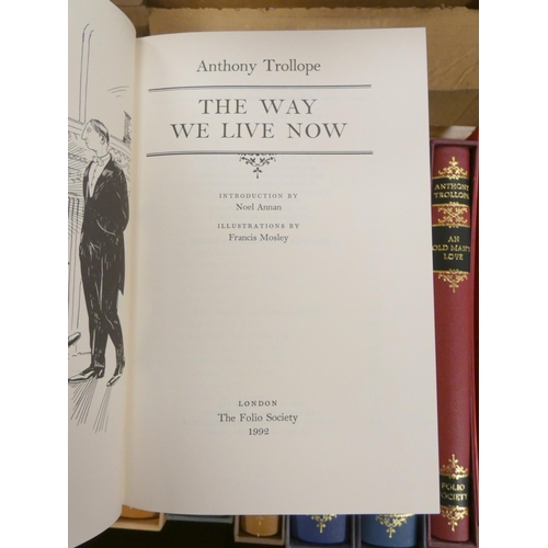 113 - TROLLOPE ANTHONY.  Folio Society. The Folio Society Edition of the Novels of Anthony Troll... 