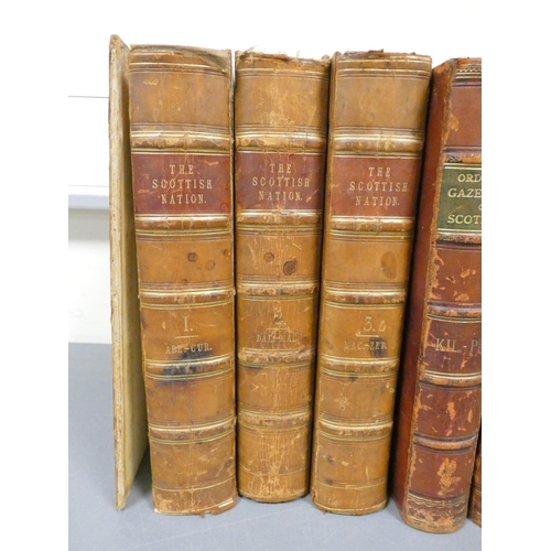 85 - ANDERSON WILLIAM.  The Scottish Nation ... & Biographical History. 3 vols. Eng. plates... 