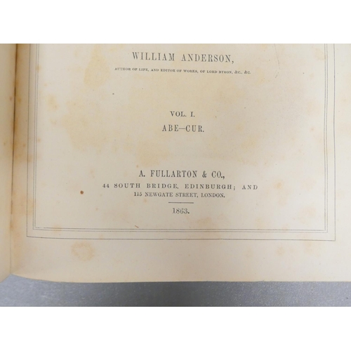 85 - ANDERSON WILLIAM.  The Scottish Nation ... & Biographical History. 3 vols. Eng. plates... 