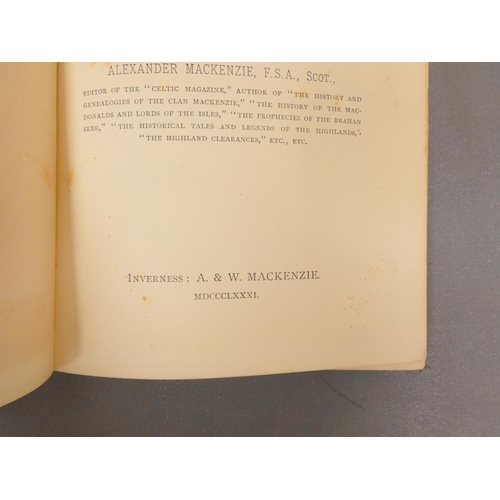 87 - MACKAY J. G., of Portree.  The Romantic Story of the Highland Garb & the Tartan ... Wi... 