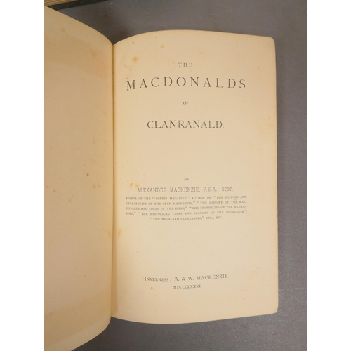 87 - MACKAY J. G., of Portree.  The Romantic Story of the Highland Garb & the Tartan ... Wi... 
