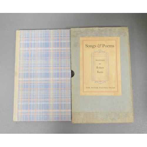 97 - BURNS ROBERT.  The Canongate Burns. 2 vols. in orig. cloth & slip case. Signed & i... 