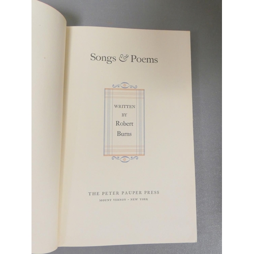 97 - BURNS ROBERT.  The Canongate Burns. 2 vols. in orig. cloth & slip case. Signed & i... 