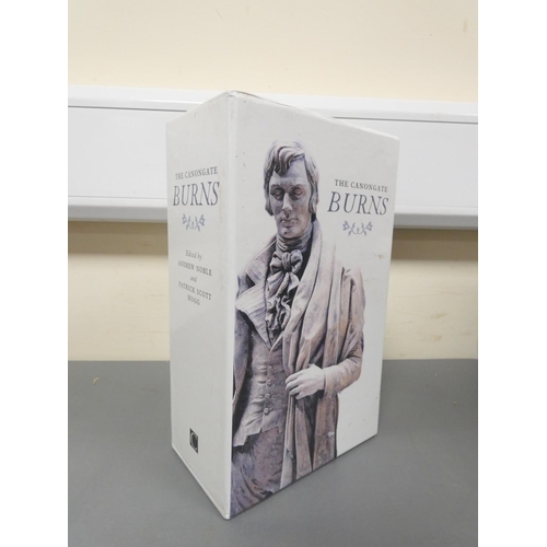 97 - BURNS ROBERT.  The Canongate Burns. 2 vols. in orig. cloth & slip case. Signed & i... 