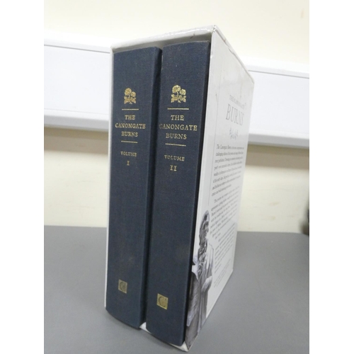 97 - BURNS ROBERT.  The Canongate Burns. 2 vols. in orig. cloth & slip case. Signed & i... 