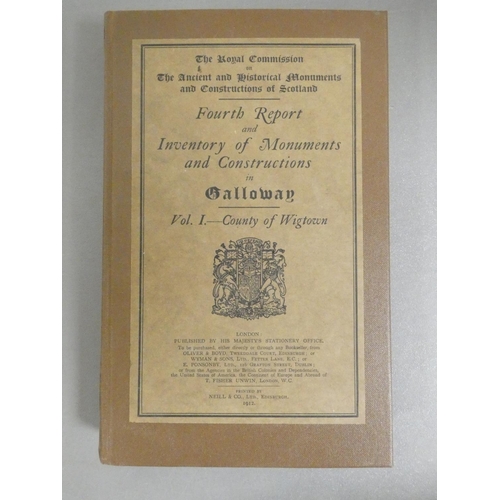 98 - ROYAL COMM. ON ANCIENT & HISTORICAL MONUMENTS.  Galloway, Vol. 1 re. County of Wigtown. Pla... 