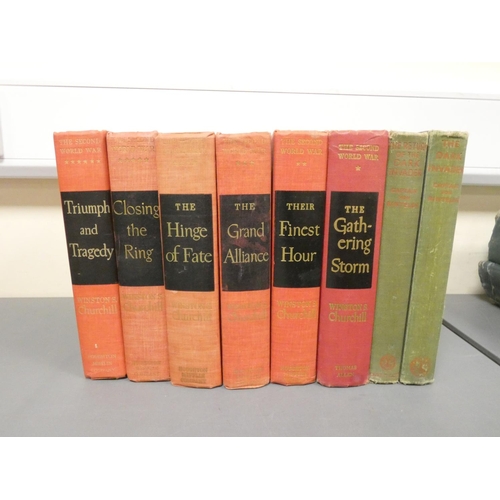 99 - CHURCHILL WINSTON S.  The Second World War. 6 vols. Orig. red cloth, some wear & mkg. ... 