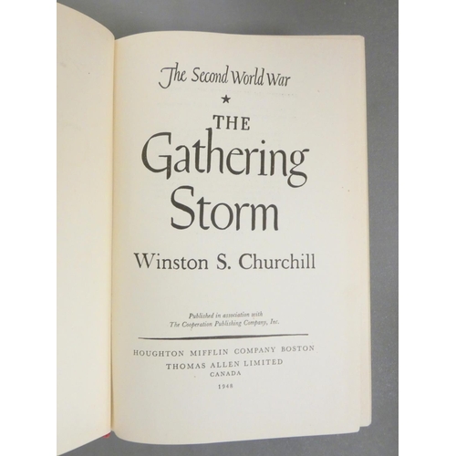 99 - CHURCHILL WINSTON S.  The Second World War. 6 vols. Orig. red cloth, some wear & mkg. ... 