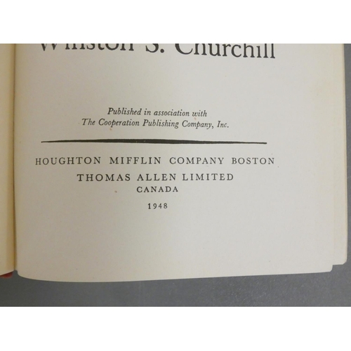 99 - CHURCHILL WINSTON S.  The Second World War. 6 vols. Orig. red cloth, some wear & mkg. ... 