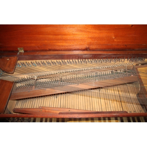 587 - Victorian mahogany table piano, plaque reading R Quest of Bury St Edmunds.Ivory exemption code - BC5... 