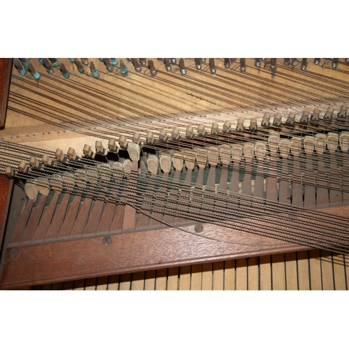 587 - Victorian mahogany table piano, plaque reading R Quest of Bury St Edmunds.Ivory exemption code - BC5... 