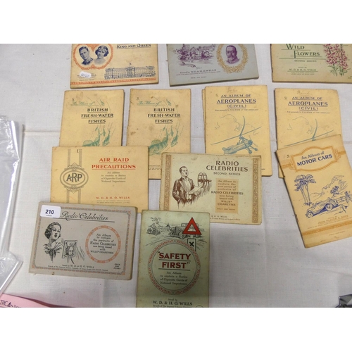 210 - Various Wills and Players cigarette cards.