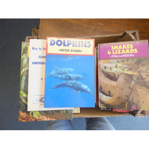 243 - Box of vintage books bird and wildlife related.