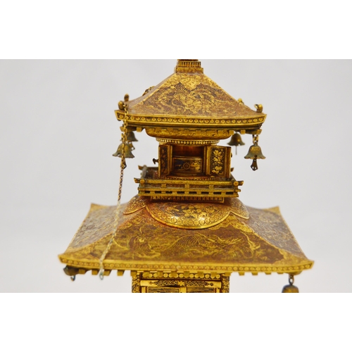 283 - Komai Company of Kyoto, Japan (Meiji Period, 1868-1912)Fine Damascened inlaid sentoku (brass alloy) ... 