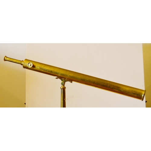 205 - Brass terrestrial telescope by E.G. Wood, London, c. late 19th/early 20th century, the body tube wit... 