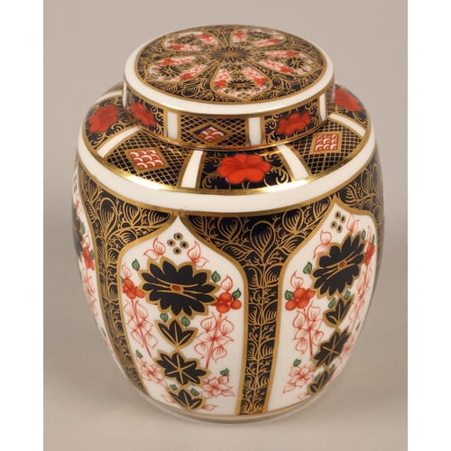 15 - Royal Crown Derby Imari ginger jar, 12cm h