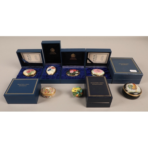 40 - Quantity of Halcyon Days enamelled trinket boxes, boxed