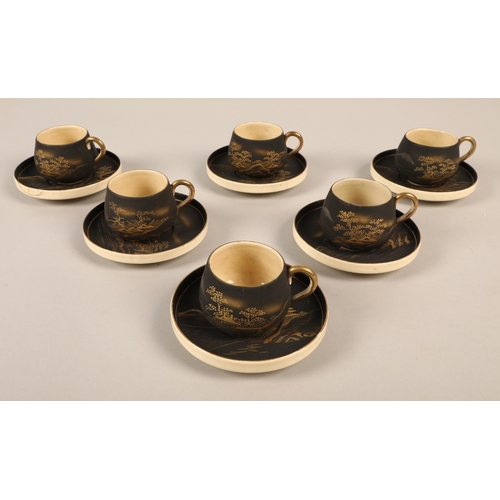 41 - Cased set of oriental tea ware